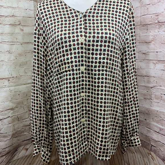 Vintage Liz Claiborne Button down Americana SZ 14 - Picture 6 of 8